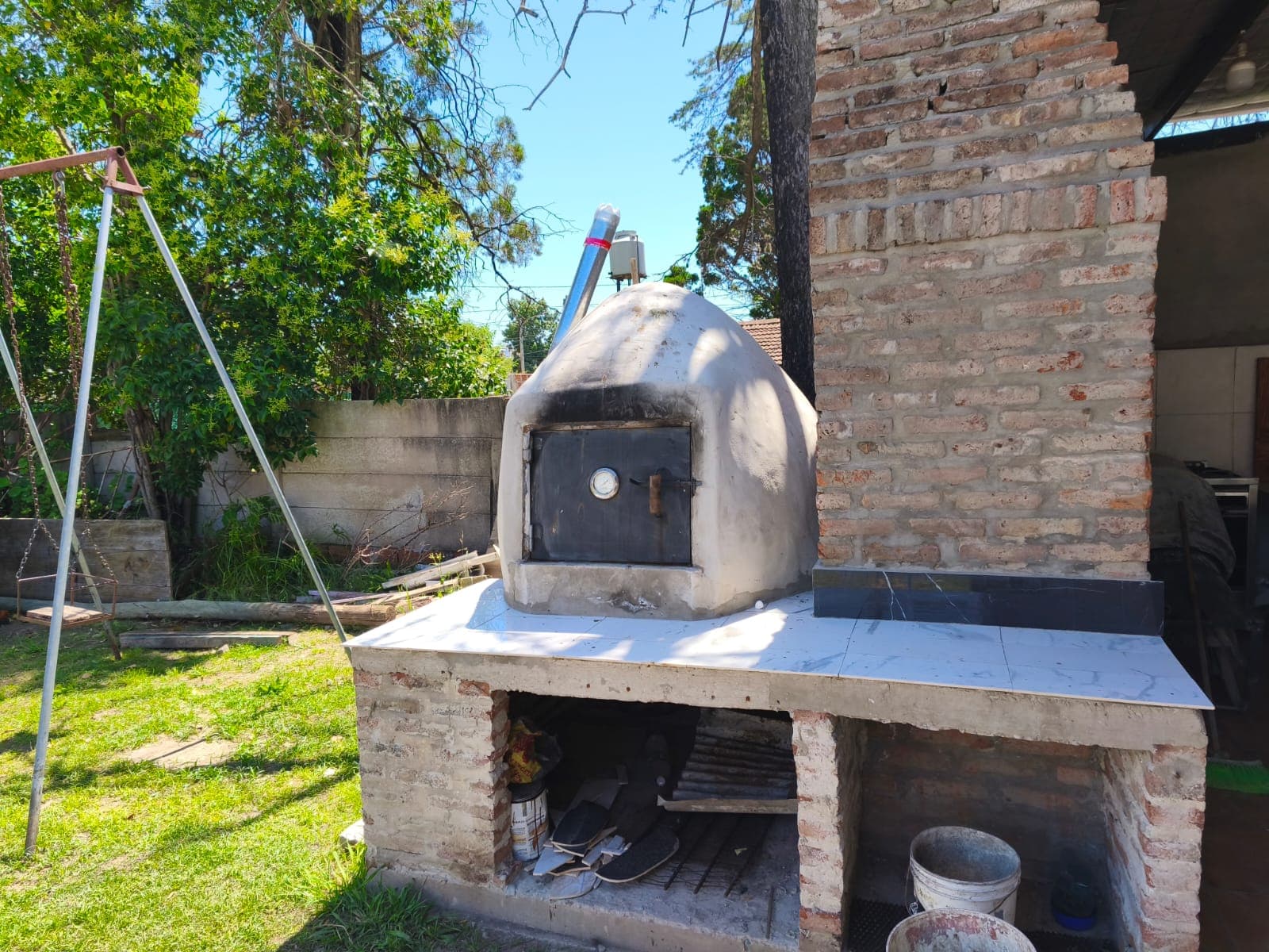 Horno de barro para pizzas